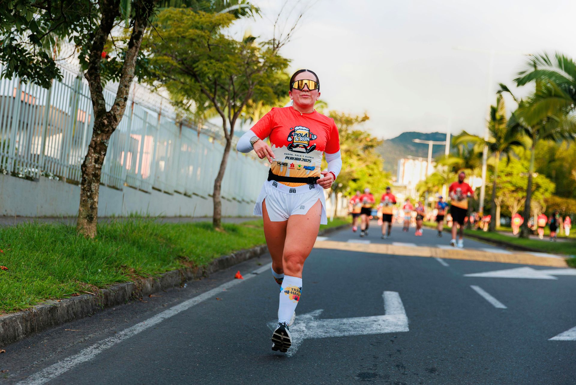 A runner in the last 10k of a marathon.